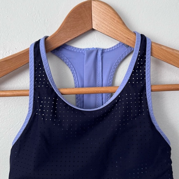 Athleta swim/athletic top navy blue and periwinkle Size XXS - Picture 2 of 6